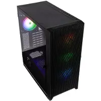 Kolink UNITY LATERAL ARGB, Midi Tower, PC, Schwarz, ATX, EATX, micro ATX, Mini-ITX, Acrylnitril-Butadien-Styrol (ABS), Metall, Gehärtetes Glas, Gaming