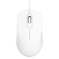 Modecom MC-M10 Optische Maus Weiß, kabelgebunden, USB, 3-Tasten, Scrollrad, passend für Laptop und PC