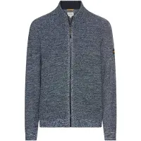 Camel active Strickjacke mit Logo Stickerei