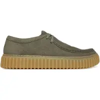 Clarks Schnürschuhe Torhill Low mit großer, gerippter Außensohle 5357 Sage Suede 42