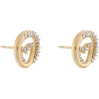 GUESS JUBE05528JWYGT/U Damen-Ohrringe Herz Goldfarben