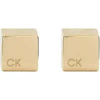 Calvin Klein 35000246 Damen-Ohrringe Ohrstecker Edelstahl Goldfarben Geometric