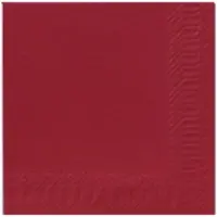 Duni Servietter Duni, 1-lag, 33 x 33 cm, bordeaux, pakke a 500 stk.