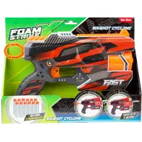 Toi-Toys Foam Strikex Launching Pistol Six-Shot Cyclone mit 12 Schaumstoffpfeilen