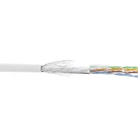 InLine Patchkabel Cat.5e, weiß, SF/UTP, AWG26, PVC, 100m, 100 m, Cat5e, SF/UTP (S-FTP), Weiß