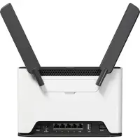 Mikrotik Chateau 5G R17 ax, Wi-Fi 6 (802.11ax), Dual-Band (2,4 GHz/5 GHz), Ethernet/LAN, 5G, Schwarz, Grau, Desktop-/Pol-Router
