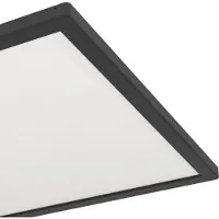 Eglo ROVITO-Z Wand-/Deckenleuchte Lampe Beleuchtung - L39 x B39 x H3 cm - schwarz - 17,6W inkl. - IP44