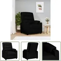 The Living Store Relaxsessel Schwarz Kunstleder