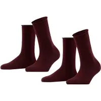 Falke Socken Happy Damen Barolo (2er-Pack)-Schuhgröße 39 - 42