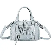 Gallantry Paris Gallantry, Damentasche Bowling mit langen Henkeln und Zipper-Deko, Blau