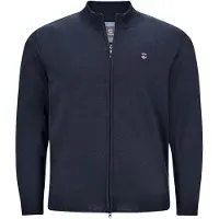 Jan Vanderstorm Strickjacke Herren Baumwolle blau, 5XL 764546-0001-09987
