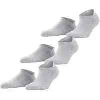 Falke Socken Unisex Cool Kick Sneaker Light Grey Melange (3er Set)-Schuhgröße 35 - 36