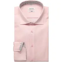 Seidensticker Businesshemd "Schwarze Rose", Herren, Gr. L (41), normale Ärmellängen, rosé, 100% Baumwolle, unifarben, slim fit, 2-Knopf-Manschette, Hemden Businesshemd, Slim 1/1 Kentkragen Uni