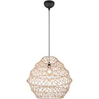 TRIO Rattan Pendelleuchte Hive Ø 60cm