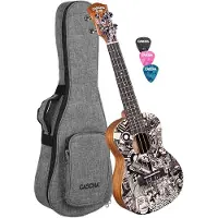 Cascha HH 2605 Art Series Konzert-Ukulele Sketch