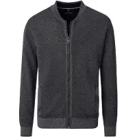 Casa Moda Strickjacke Basic in Dunkelgrau | Gr.: 4XL