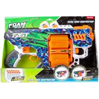 Toi-Toys Schaumstoff-Strikex-Pistole mit Doppelmagazin-Zerstörer