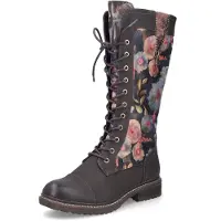 Rieker Damen Stiefel mit Blumenmuster Warmfutter wasserabweisend RiekerTEX 94731, Größe:37 EU, Farbe:Mehrfarbig