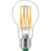 Philips Filament-Lampe, transparent, 75W A60 E27, 5,2 W, 75 W, E27, 1095 lm, 50000 h