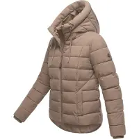 MARIKOO Damen Steppjacke Tayenaa mit Kapuze & warmem Fleecefutter