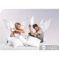 Schlafstil Baumwollkissen "F400", Füllung: 100% Polyester, Bezug: 100% Baumwolle, (1 St.), hergestellt in Deutschland, allergikerfreundlich