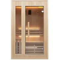 Poolstar ZEN Dampfsauna für 2 Personen – Komplettset 4,5 kW Black Wall