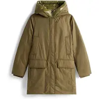 Tommy Hilfiger Wintermantel "PADDED NYLON REG PARKA", Damen, Gr. XL (42), grün (utility olive), Web, Obermaterial: 59% Baumwolle, 41% Polyester, unifarben, Mäntel Wintermantel