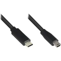 GOOD CONNECTIONS USB2.0 Kabel C-Mini B5pol. schw. 3m