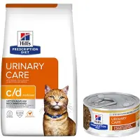 Hill's Pet Nutrition Hills Prescription Diet C/D Urinary Care Multicare Katzenfutter mit Huhn | 2 x 8 kg