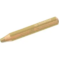 Stabilo Buntstift, Wasserfarbe & Wachsmalkreide - woody 3 in 1 - 5er Pack - gold