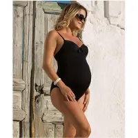 Cache Coeur CacheCoeur Monaco Umstandsbademode, Schwarz, 80G/H