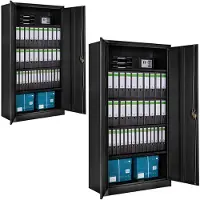 TecTake Aktenschrank mit 5 Böden