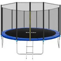 TecTake Trampolin mit Sicherheitsnetz