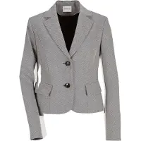 MADELEINE Taillierter Kurzblazer mit Stretch in steingrau / wollweiß | Gr.: 42