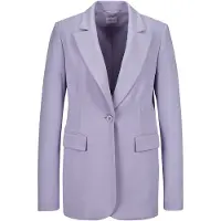 MADELEINE Jerseyblazer "Blazer Langer Jersey-Blazer", Damen, Gr. 34, lila (hellamethyst), Obermaterial: 67% Viskose CV. 27% Polyamid PA. 6% Elasthan EL., Modern, normal, Blazer Jerseyblazer