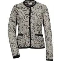 MADELEINE Jackenblazer "Blazer Kragenloser Kurzblazer, Rundhals"