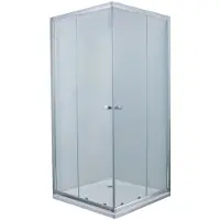 Primaster Eckdusche Easy-5 Schiebetür 80 x 80 cm Klarglas chrom