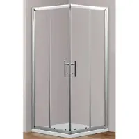 Primaster Eckdusche Easy-6 Schiebetür 90 x 90 cm Klarglas chrom