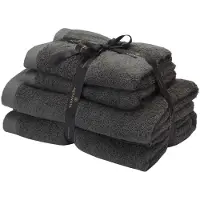 Aquanova Rio Dunkelgraues Handtuch-Set (4-teilig)
