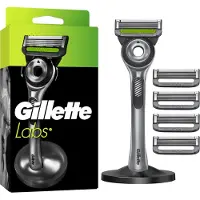 Gillette - Labs Rasierer mit Peelingleiste für Herren - Grün/Schwarz