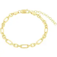 Amor Charm-Armband "2038570, 2038571", gold (gelbgoldfarben), Armbänder, Damen, 20cm, Silber 925 (Sterlingsilber), Charm-Armband