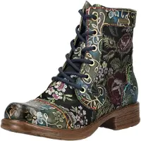 LAURA VITA Schnürstiefelette "Stiefelette Leder/Textil"