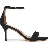 Lauren-ftw für Damen. 802959175001 Allie Leder-Sandalen mit Absatz schwarz (40), 3 bis 5 cm, Wildleder, Keine, Lässig