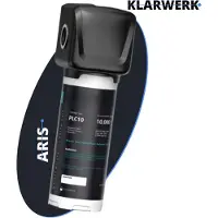 KLARWERK Aris | Untertisch Wasserfilter Edelstahl Aktivkohle | Trinkwasser Filter Küche für 3-Wege Armatur | Wasserfilteranlage inkl. Filterkartusche