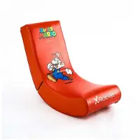 X Rocker Video Rocker - Mario, Gaming-Sessel, Nintendo Switch, Rot, Rot, Kunstleder, Schaum, Polyurethan, Kunstleder