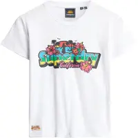 Superdry Cali Sticker Fitted Kurzarm-t-shirt