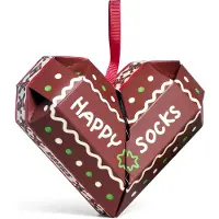 Happy socks Geschenk Set Gingerbread Hearts Gift Set Unisex Brown (2er-Pack)-Schuhgröße 36 - 40