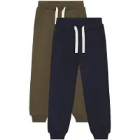 Minymo MIBoys Jungen Hose Sweathose 2er Pack Baumwollmischung regular fit