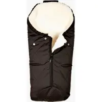 Bozz Lammfell-Fußsack Small Geschnitten, Black/White