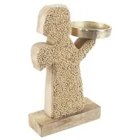 Bizzotto Weihnachtsdekorationen P.CANDELA 1P VALBERG ANGELO NAT-ORO herren